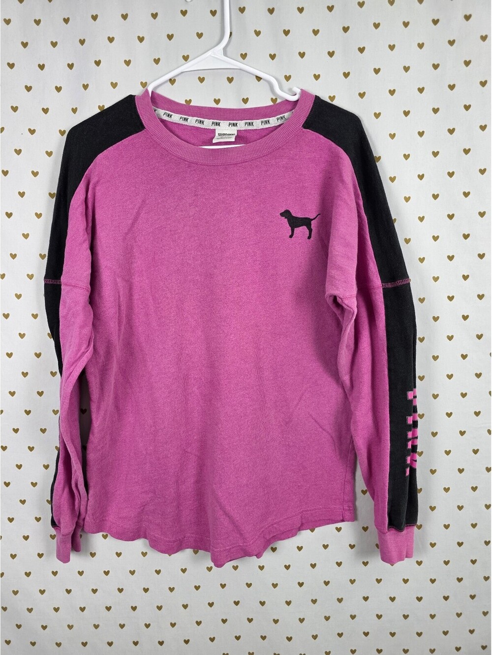 Victorias Secret PINK Oversized Purple Sweater Shirt Long Sleeve XS